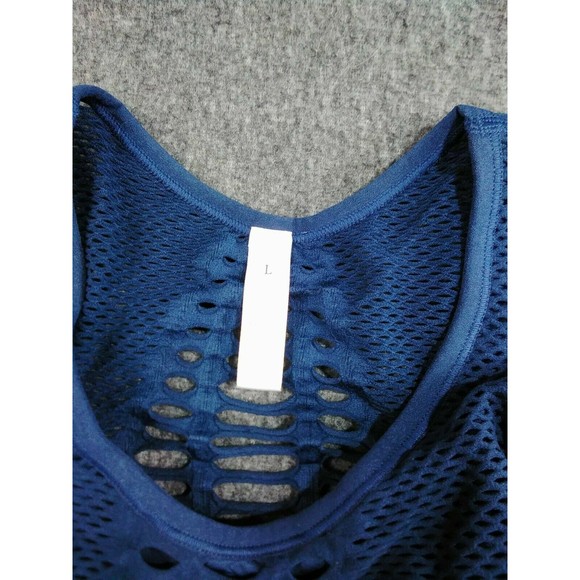 Womens Seamless Sports Yoga Bra Top Padded Fitness Racerback Running Crop Tops L - Picture 5 of 6